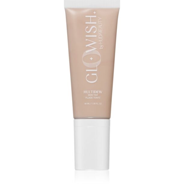 Huda Beauty Glo Wish Multidew make up hidratant pentru strălucirea și netezirea pielii culoare Light Medium 40 ml