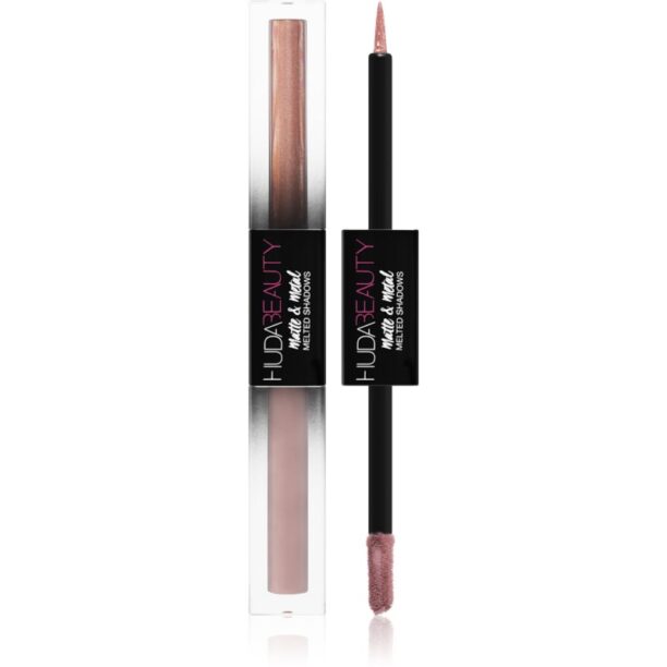 Huda Beauty Matte & Metal Melted lichid fard ochi culoare Request Line and Slow Jams 2x2 ml