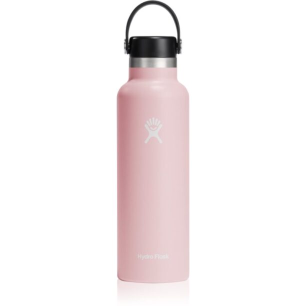 Hydro Flask Standard Mouth Flex Cap sticlă termos culoare Pink 621 ml