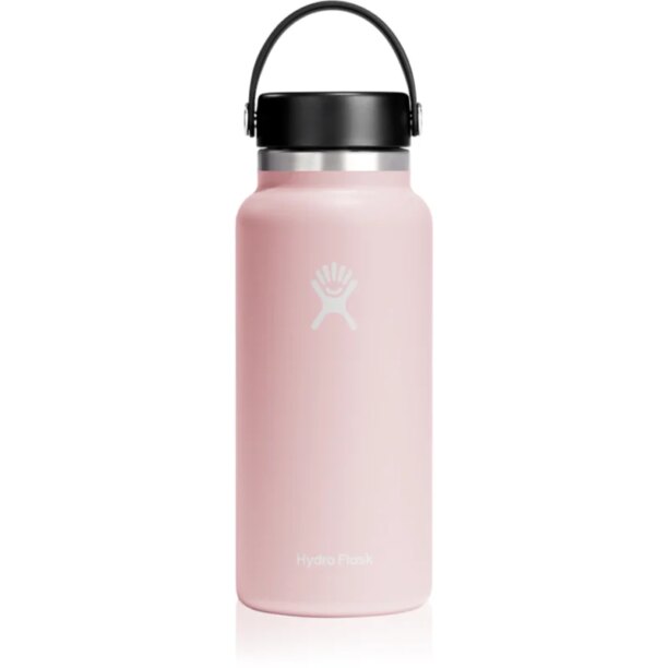 Hydro Flask Wide Mouth Flex Cap sticlă termos culoare Pink 946 ml