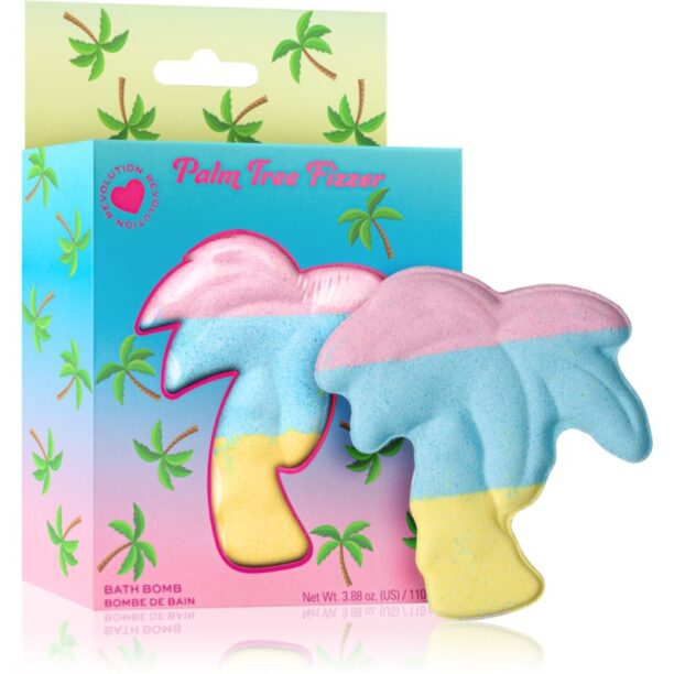 I Heart Revolution Bath Fizzer Palm Tree bombă de baie cu parfum Sweet Tropical 110 g preţ