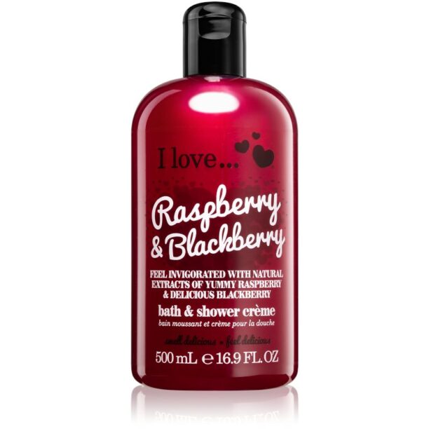 I love... Raspberry & Blackberry cremă de duș și baie 500 ml