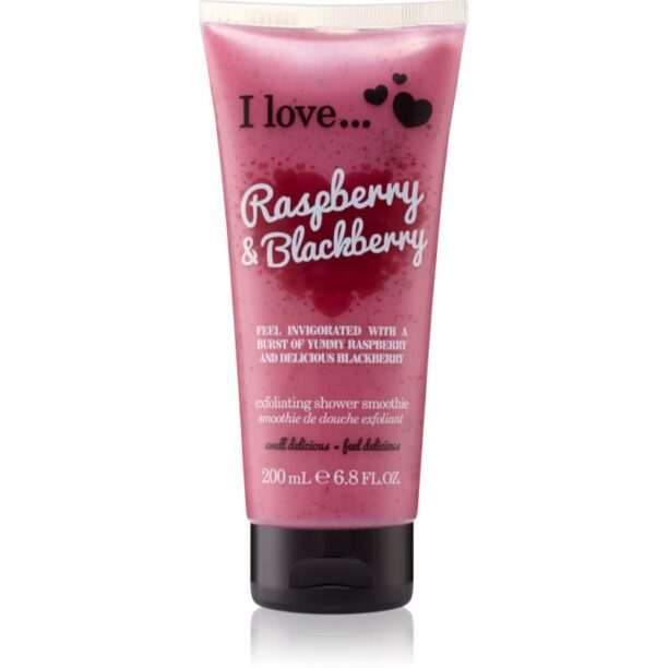 I love... Raspberry & Blackberry gel de dus exfoliant 200 ml