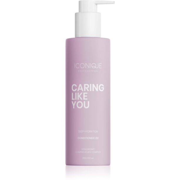 ICONIQUE Professional CARING LIKE YOU Deep Hydration Conditioner 250ml balsam profund hidratant pentru păr uscat și deteriorat 250 ml preţ