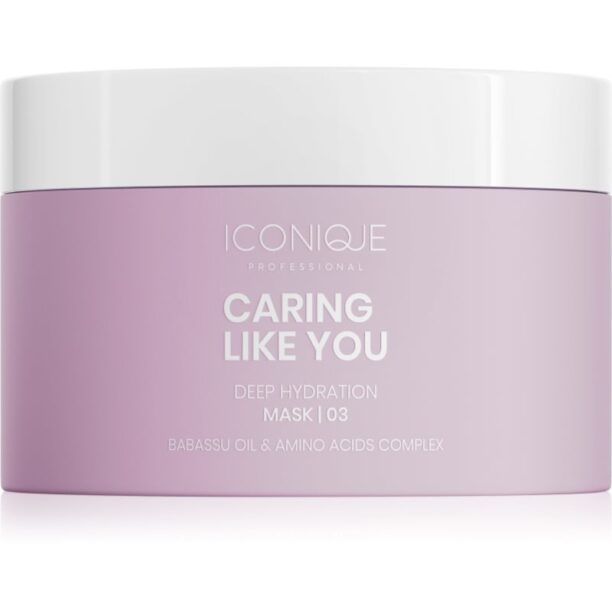 ICONIQUE Professional CARING LIKE YOU Deep Hydration Mask 200ml mască de hidratare profundă pentru păr uscat și deteriorat 200 ml preţ