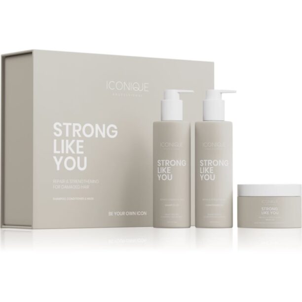 ICONIQUE Professional STRONG LIKE YOU Repair & Strengthening Set: Shampoo 250 ml