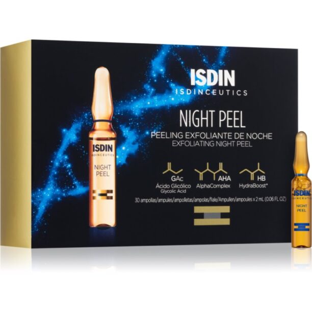 ISDIN Isdinceutics Night Peel serum cu efect exfoliant in fiole 30x2 ml