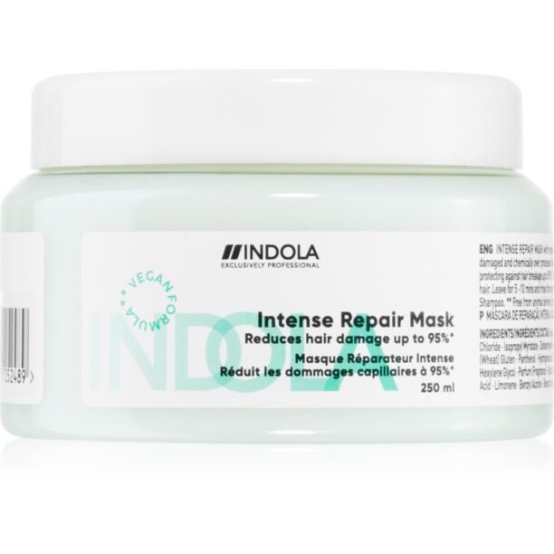 Indola Repair Intense Repair Mask mască fortifiantă pentru par foarte deteriorat 250 ml