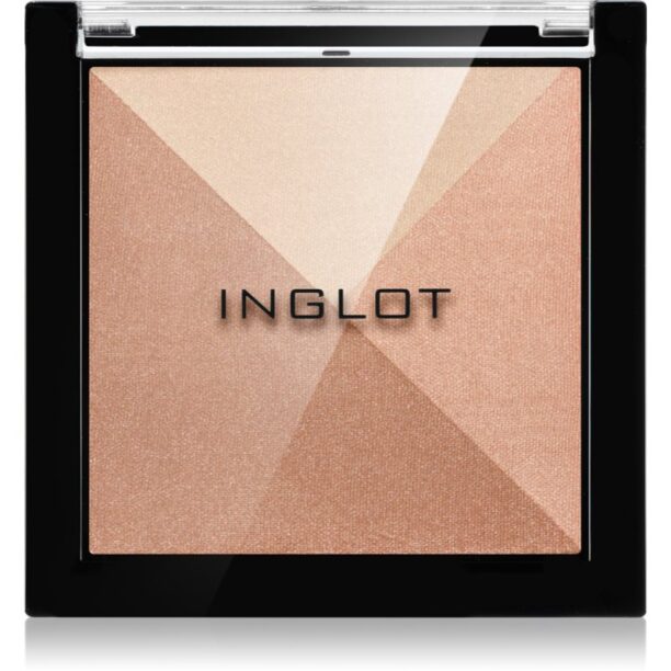 Inglot Multicolour System Highlighting & Bronzing Powder paleta bronzare si stralucire culoare 12 8