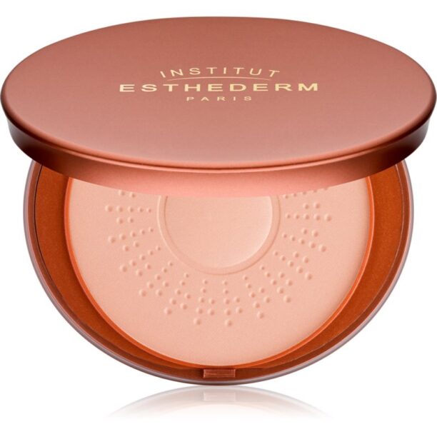 Institut Esthederm Sun Sheen Sunshine Care Powder autobronzant pentru fata si decolteu 15 g preţ