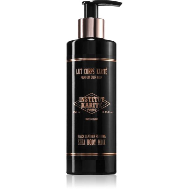 Institut Karité Paris Black Leather Shea Body Milk lapte de corp unt de shea 250 ml