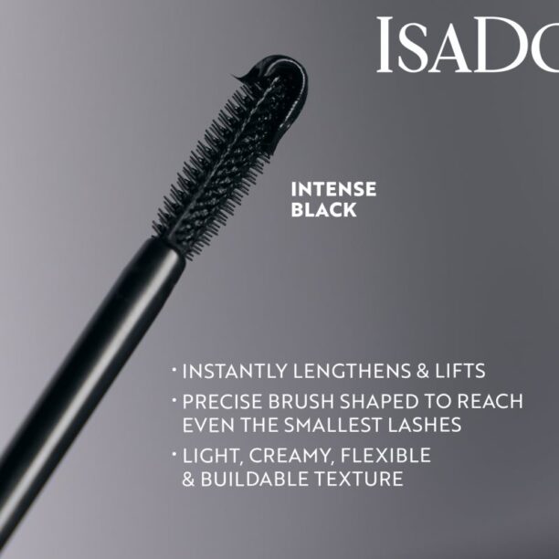 Original IsaDora 10 Sec High Impact Lenght & Lift Mascara pentru alungirea si separarea genelor culoare 02 Intense Black 9 ml