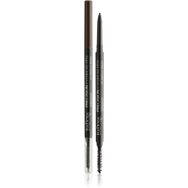 IsaDora Precision Eyebrow Pen creion sprâncene precise culoare 04 Medium Brown 0