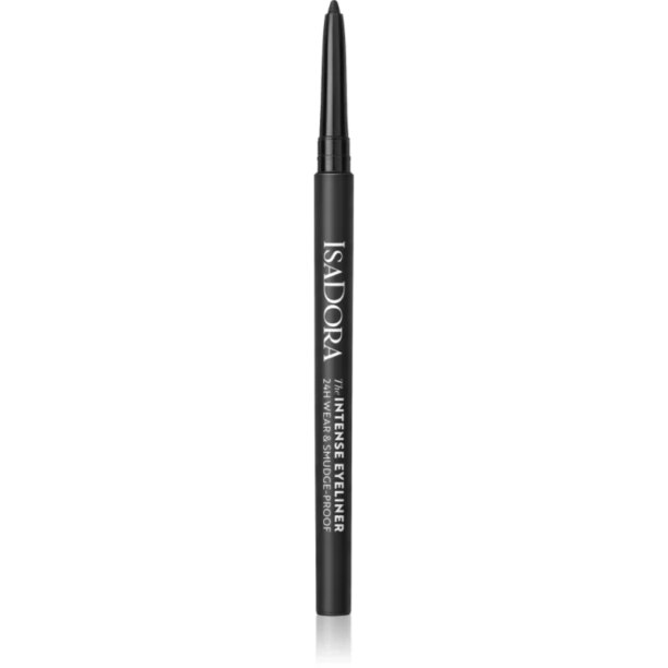 IsaDora The Intense Eyeliner dermatograf persistent rezistent la apa culoare 60 Intense Black 0.35 g