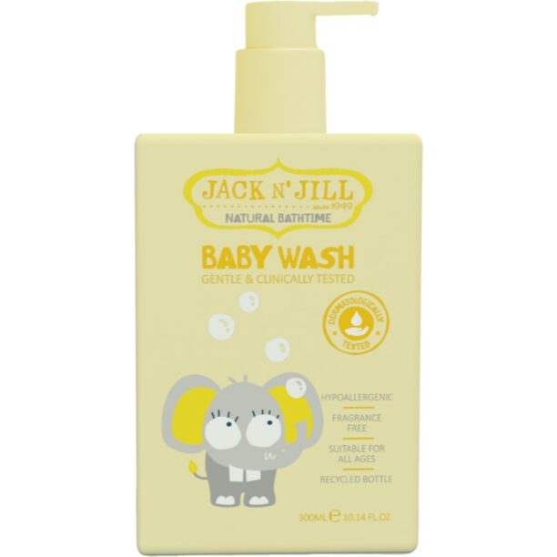 Jack N’ Jill Natural Bathtime Baby Wash gel de duș mătăsos pentru bebeluși 300 ml