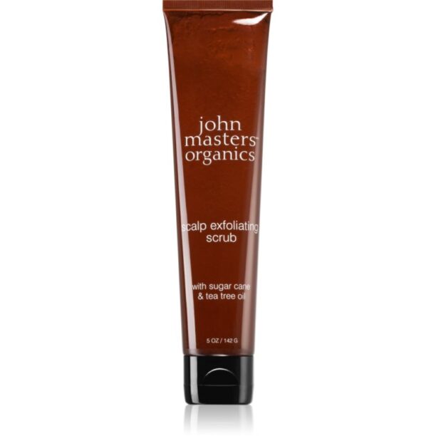 John Masters Organics Scalp Exfoliating Scrub with Sugar Cane & Tae Tree Oil exfoliant de curățare pentru scalp 142 g