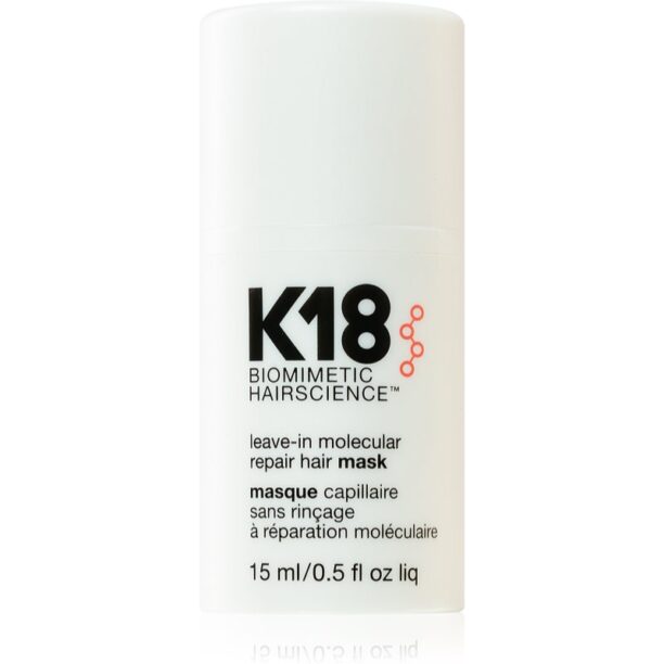 K18 Molecular Repair Hair Mask tratament pentru îngrijirea părului fără clătire 15 ml