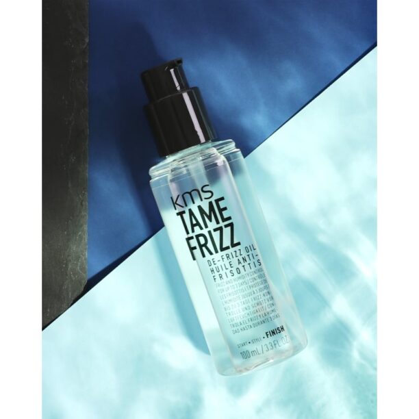 Original KMS Tame Frizz De-Frizz Oil ulei protector împotriva încrețirii părului pentru păr creț 100 ml