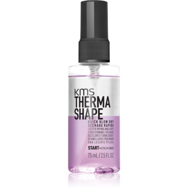 KMS Thermashape Quick Blow Dry spray pentru păr cu protecție termică pentru o uscare rapida 75 ml