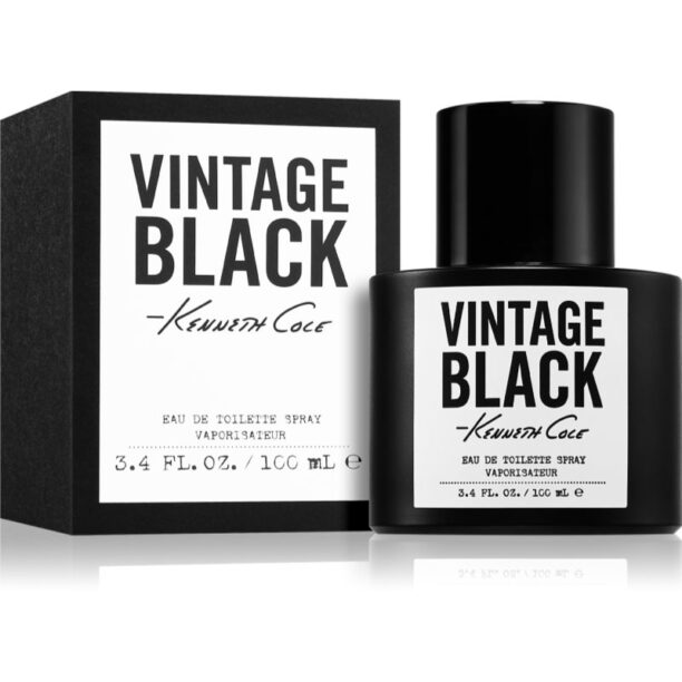 Cumpăra Kenneth Cole Vintage Black Eau de Toilette pentru bărbați 100 ml