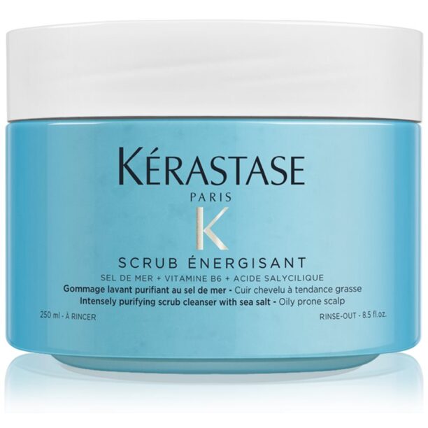 Kérastase Fusio Scrub Énergisant exfoliant de curățare pentru un scalp seboreic 325 g preţ