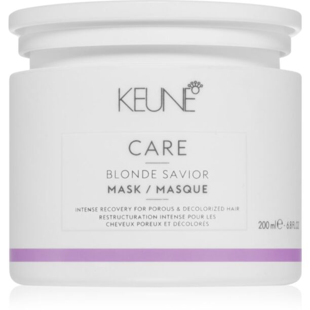 Keune Care Blonde Savior Mask masca hidratanta pentru par decolorat 200 ml