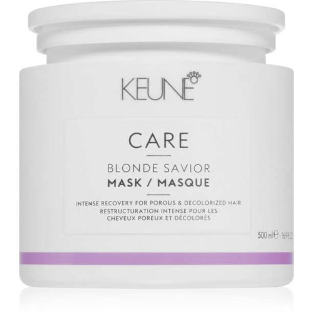 Keune Care Blonde Savior Mask masca hidratanta pentru par decolorat 500 ml