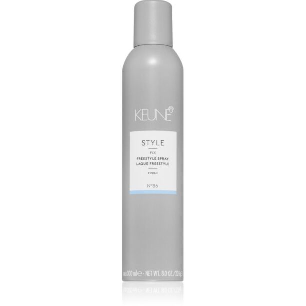 Keune Style Freestyle Spray lac cu fixare puternică și extra volum cu filtru UV 300 ml