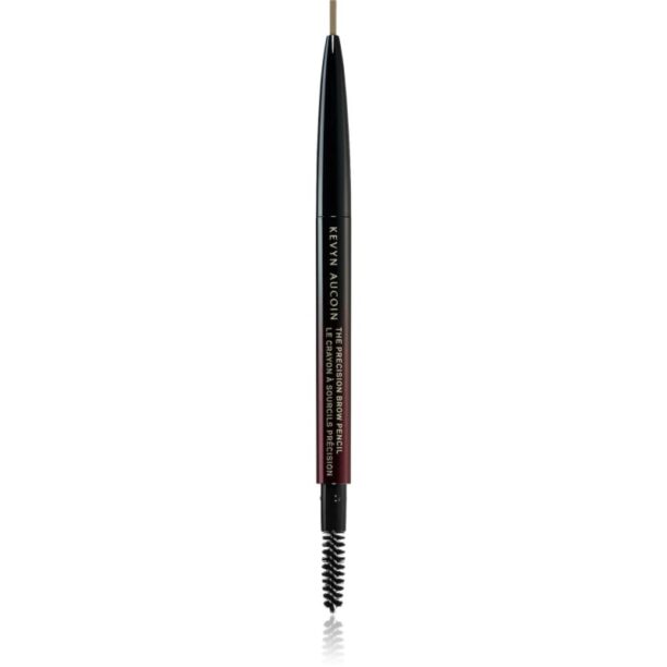 Kevyn Aucoin The Precision Brow Pencil creion pentru sprancene cu pensula culoare Ash Blonde 0