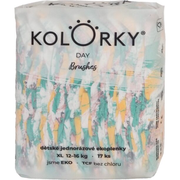 Kolorky Day Brushes scutece ECO de unică folosință marimea XL 12-16 Kg 17 buc preţ