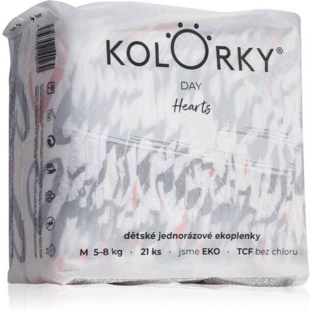 Kolorky Day Hearts scutece ECO de unică folosință marimea M 5-8 Kg 21 buc preţ