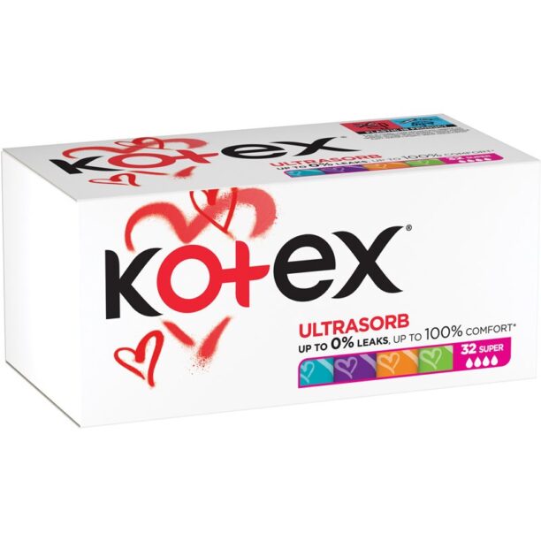 Kotex UltraSorb Super tampoane 32 buc preţ