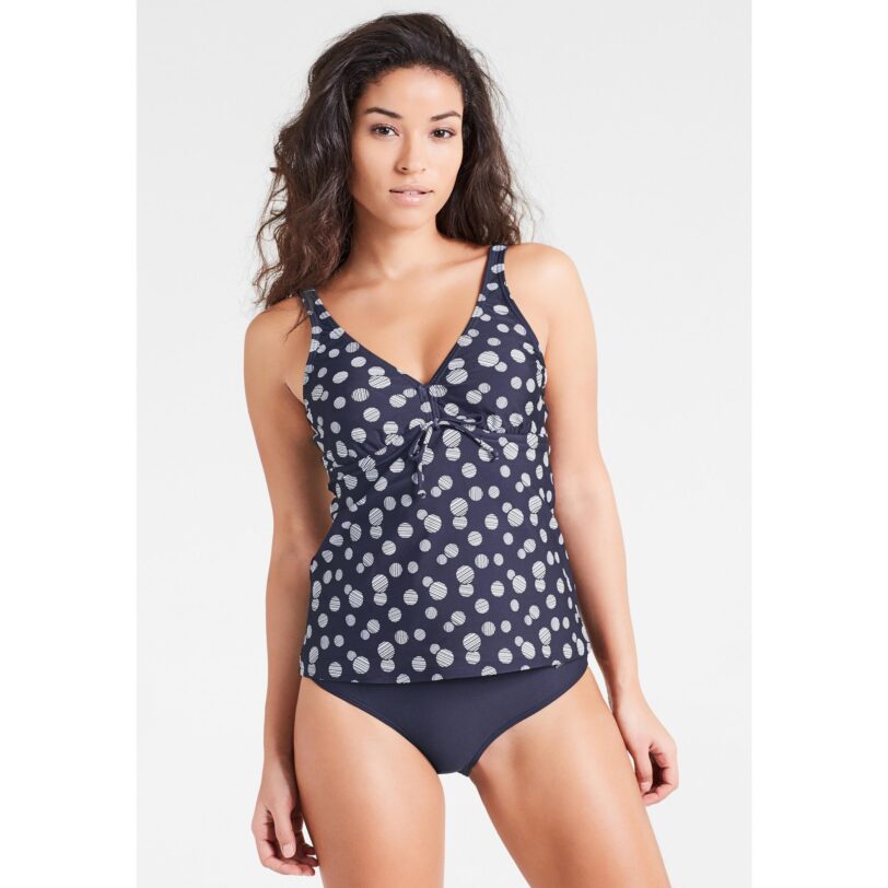Original LASCANA Costum de baie Tankini  gri metalic
