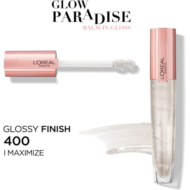 Cumpăra L’Oréal Paris Glow Paradise Balm in Gloss lip gloss cu acid hialuronic culoare 400 I Maximize 7 ml