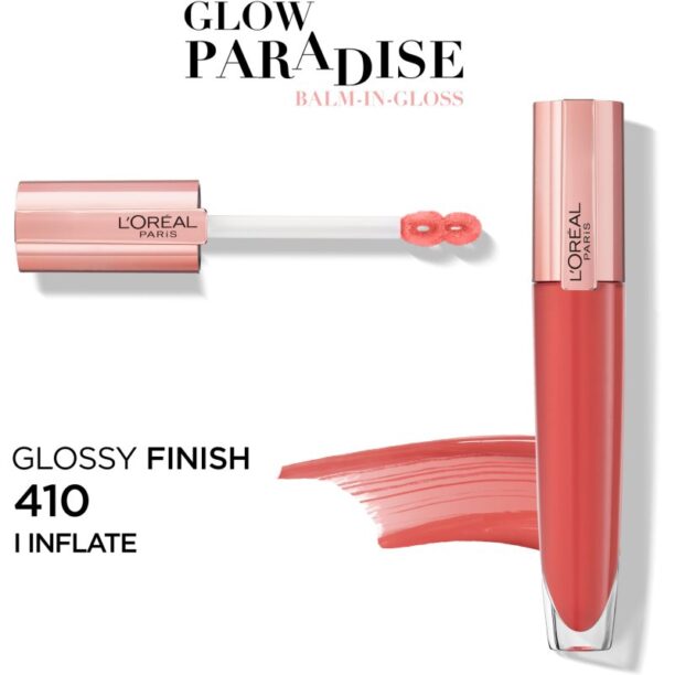 Preţ L’Oréal Paris Glow Paradise Balm in Gloss lip gloss cu acid hialuronic culoare 410 I Inflate 7 ml