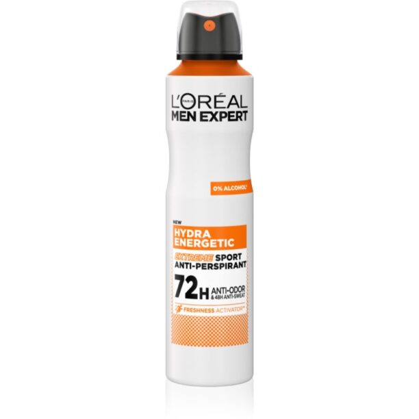 L’Oréal Paris Men Expert Hydra Energetic spray anti-perspirant impotriva mirosului si transpiratiei 150 ml preţ