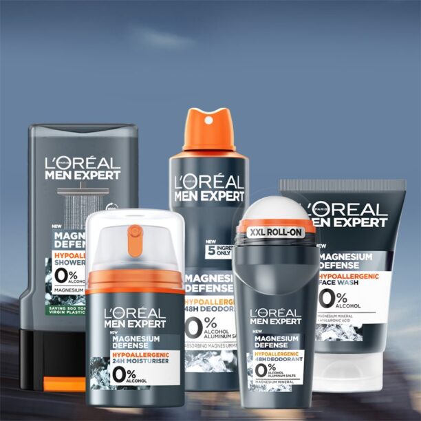 L’Oréal Paris Men Expert Magnesium Defence Gel de dus hipoalergenic. pentru barbati 300 ml preţ