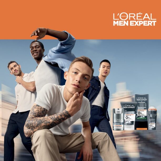 Original L’Oréal Paris Men Expert Magnesium Defence Gel de dus hipoalergenic. pentru barbati 300 ml