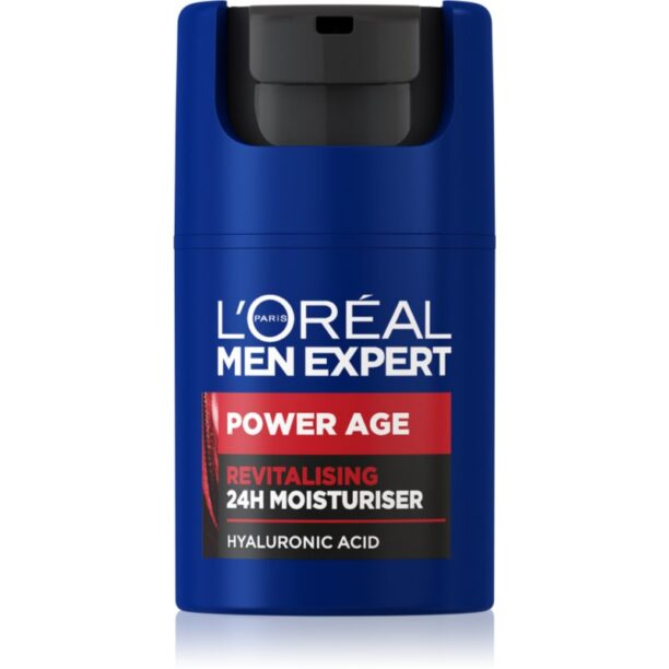 L’Oréal Paris Men Expert Power Age crema revitalizanta cu acid hialuronic pentru bărbați 50 ml preţ