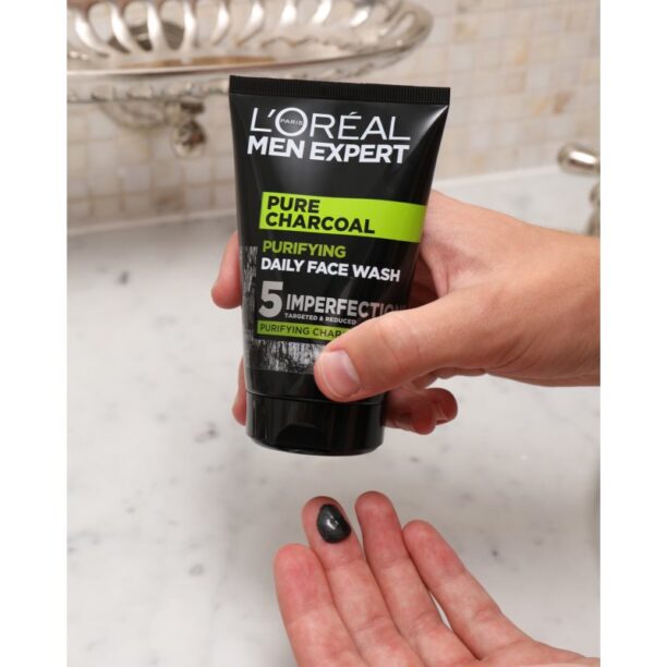 Original L’Oréal Paris Men Expert Pure Carbon gel de curățare cu carbune activ 100 ml