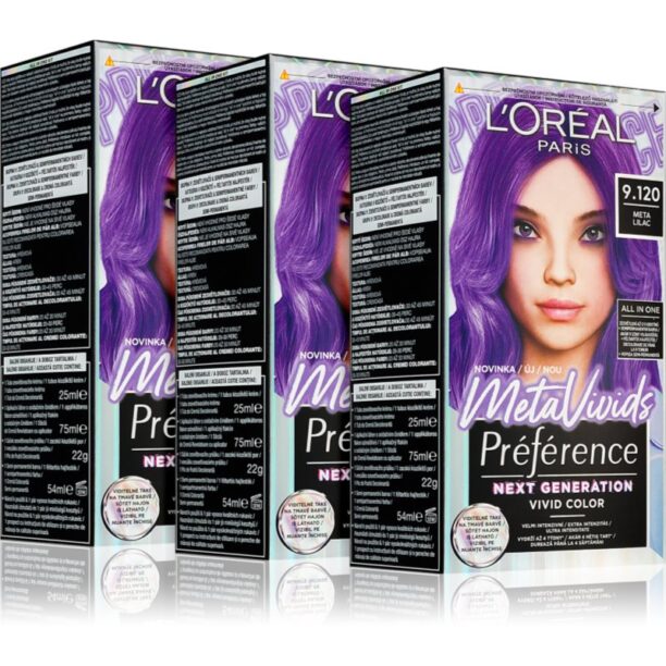 L’Oréal Paris Préférence Meta Vivids vopsea de par semi-permanenta ambalaj economic