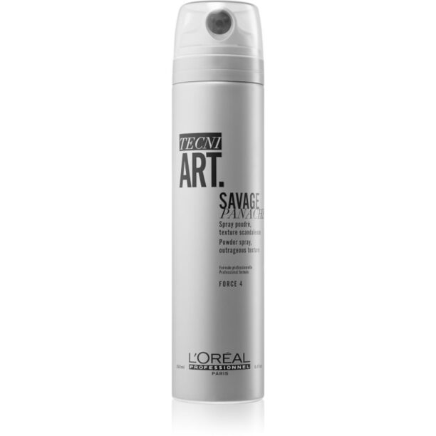 L’Oréal Professionnel Tecni.Art Savage Panache pudră sub formă de spray pentru fixare și formă 250 ml preţ