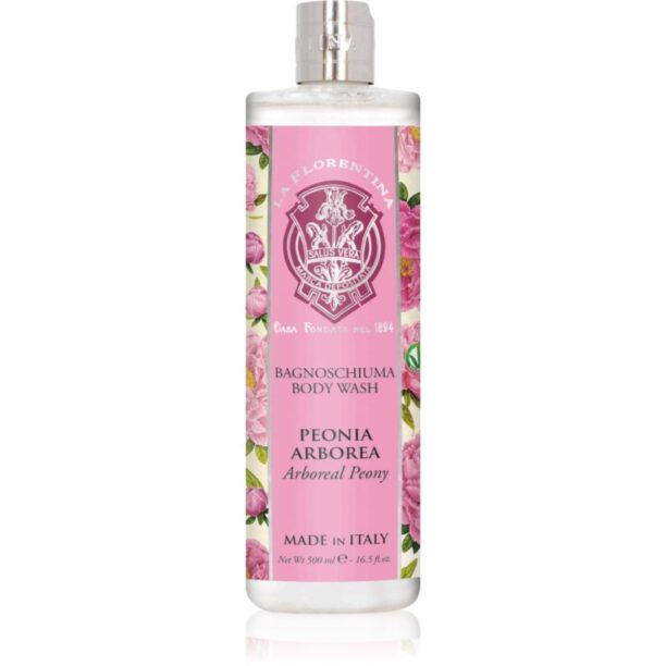 La Florentina Arboreal Peony Body Wash gel de duș natural bujor 500 ml