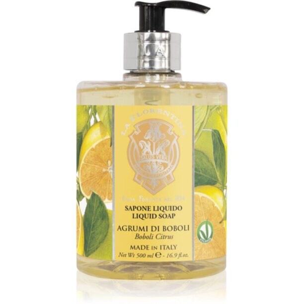 La Florentina Boboli Citrus Liquid Soap Săpun natural pentru mâini citrice 500 ml