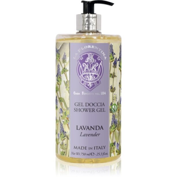 La Florentina Lavender Shower Gel gel de duș natural cu esente de lavanda 750 ml