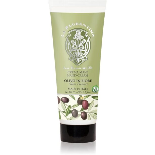 La Florentina Olive Flowers Hand Cream cremă naturală de mâini cu ulei de masline 75 ml