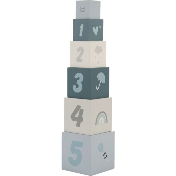 Label Label Stacking Blocks Numbers cuburi din lemn Blue 1 buc preţ