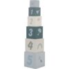 Label Label Stacking Blocks Numbers cuburi din lemn Blue 1 buc