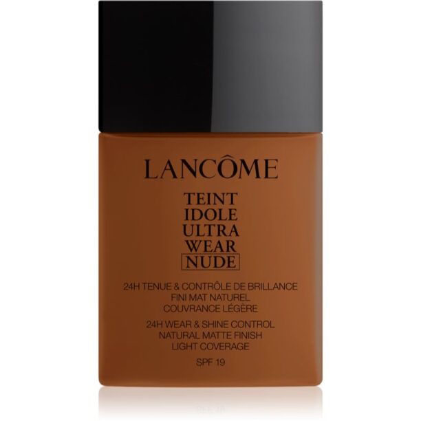 Lancôme Teint Idole Ultra Wear Nude make-up usor matifiant culoare 13.2 Brun 40 ml preţ