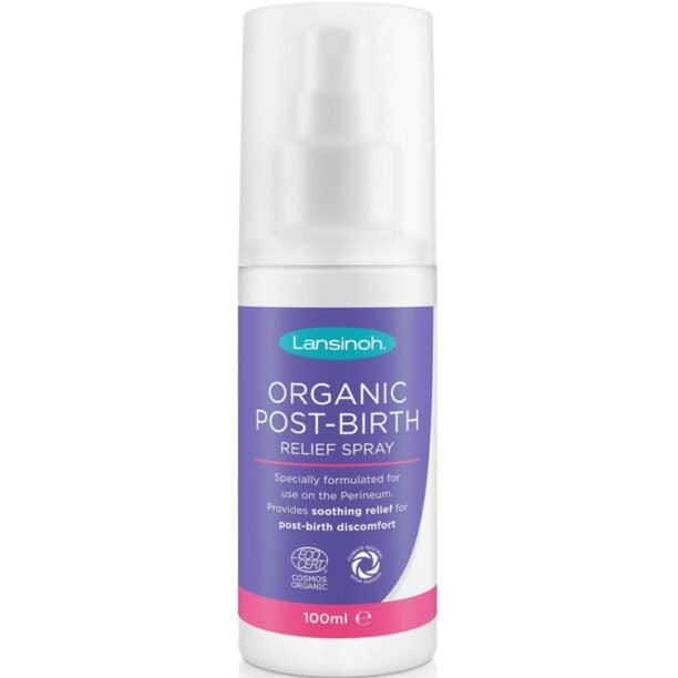 Lansinoh Organic Post-Birth spray calmant pentru mămici 100 ml preţ